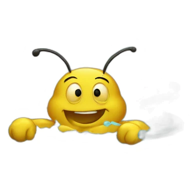 Bees bathing in jacuzzi full of honey sticker