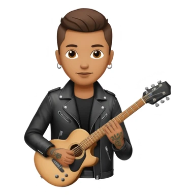 tatooed guitarist sticker