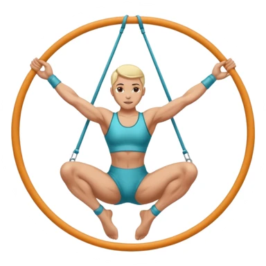 aerial hoop aerialist no colour  sticker