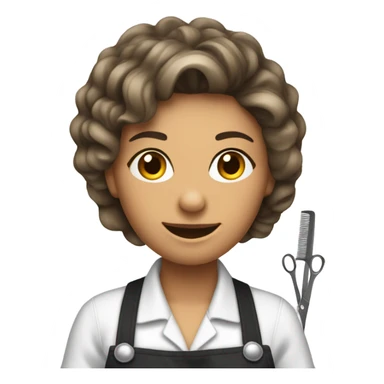 woman hairdresser profession sticker