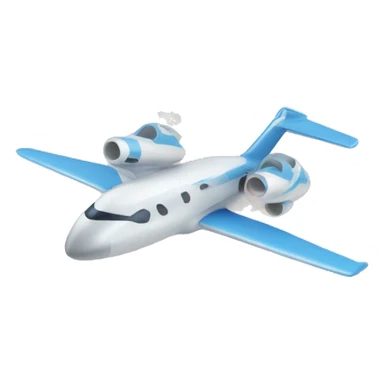 jet plane with cloud trails sticker