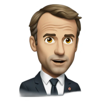 Emanuel macron qui fume sticker