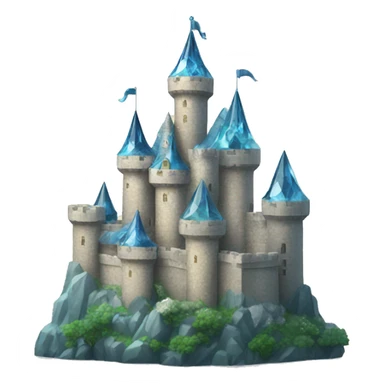  castle  made out of crystal sticker