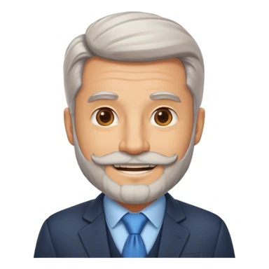 Compliance Boss with light greyed beard , herding policies like a pro sticker