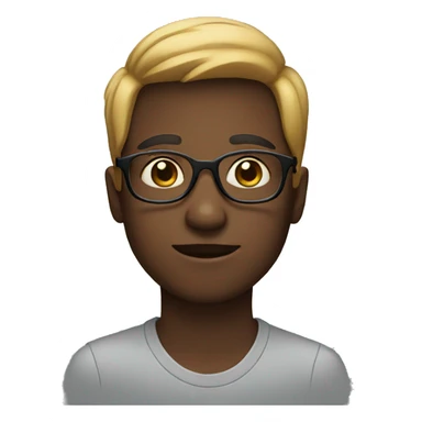 boy with specs sticker