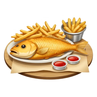 fish and chips sticker
