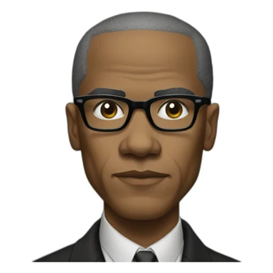 Malcolm x sticker