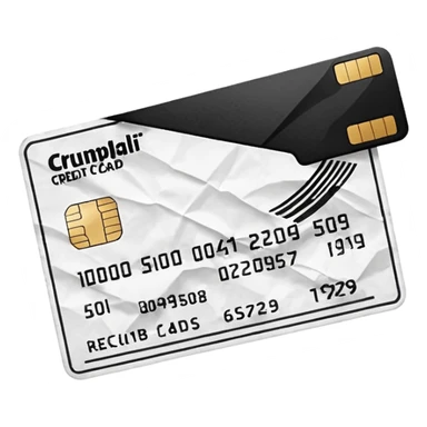 credit card receipt sticker