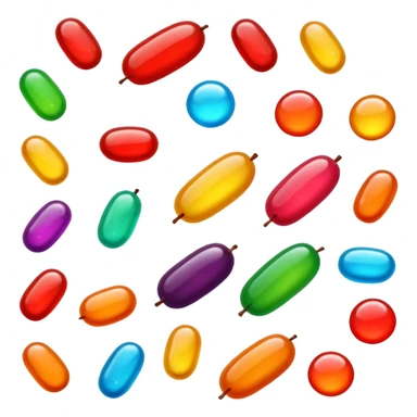 candies beans jelly sticker