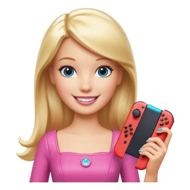 Barbie nintendo switch  sticker