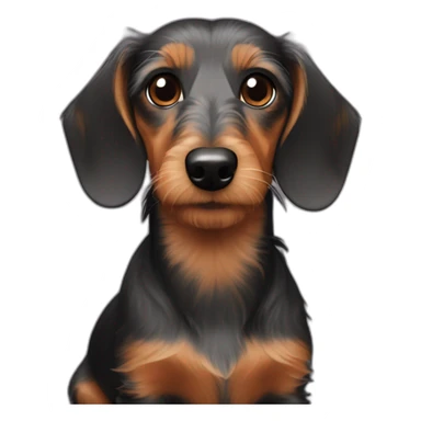 wire haired dachshund sticker