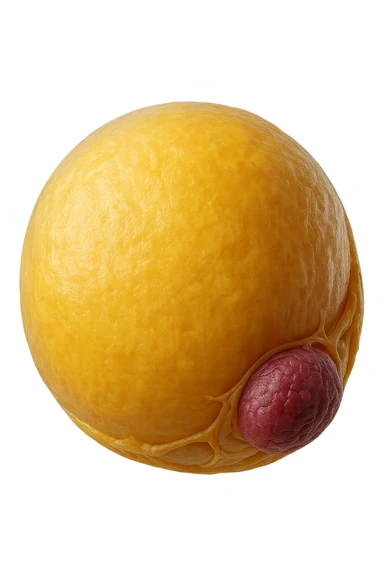 adipocita giallo (cellula di grasso anatomica realistica in 3d) sticker