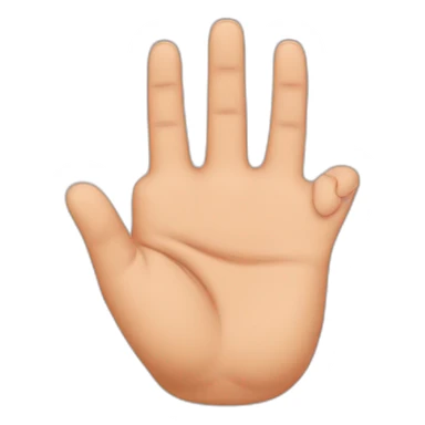 three fingers up, but make it upside down sticker
