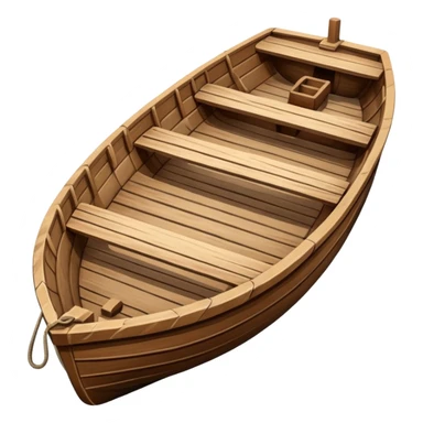 Wooden boat sticker