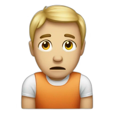 Someone frustrated with unemployment sticker