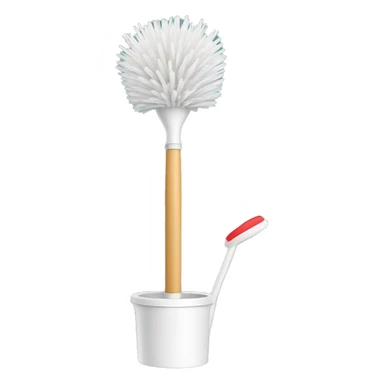 toilet brush sticker