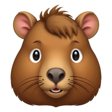 Capibara con cachos sticker
