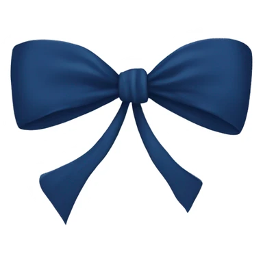 Navy blue bow  sticker