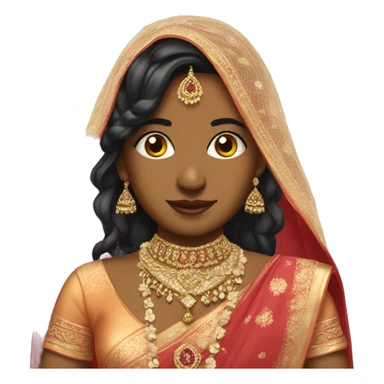 Indian girl wedding sticker