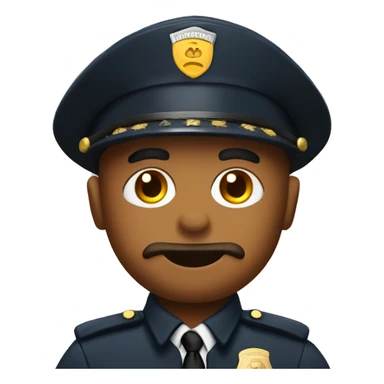Macaroni in cop uniform sticker