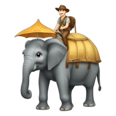 tortue sur cheval sur elephant sur vache sur girafe sticker