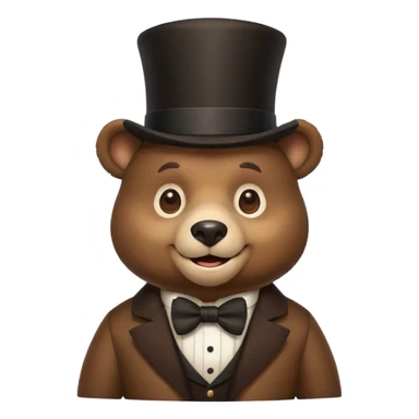 🐻🎩 sticker