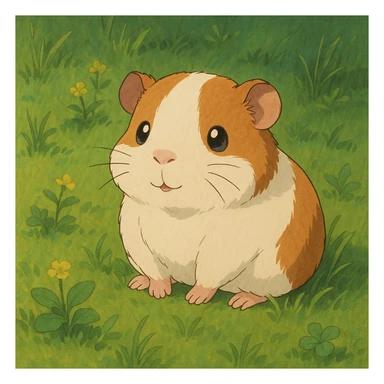 una cobaya tierna sticker