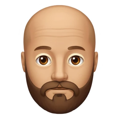 men without winkles with beard almost bald not so old sticker