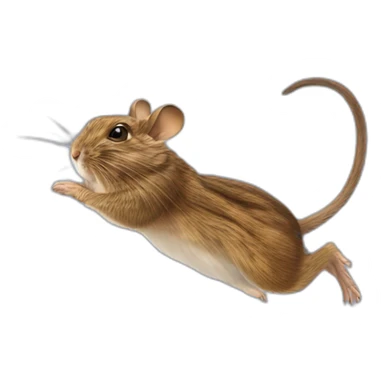 degu landing like spiderman sticker