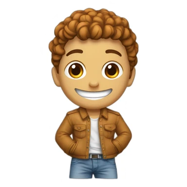 Baki qui met une écharpe dans le pied a doumbe avec un sourire  sticker