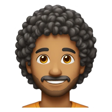 indian-guy-with-curly-hair sticker
