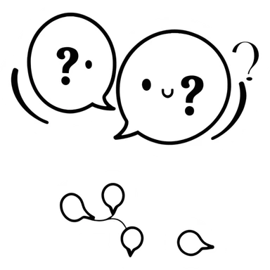 questions and answers, Q&A concept sticker
