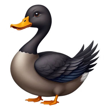 angry duck or goose dark dragon sticker