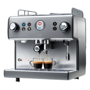 Photorealistic image of a Gaggia Classic Pro espresso machine with a stainless steel body, steam wand, and portafilter, in a modern kitchen setting. Focus on realistic lighting and reflections sticker