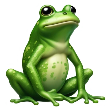 Wealthy frog sticker