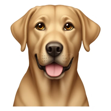 Light brown lab sticker