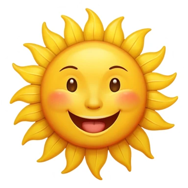 Smiling sun drooling  sticker
