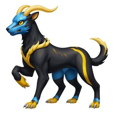 Houndoom-Electrike-Fakémon-hybrid-creature (full body)  sticker