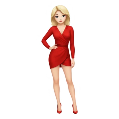 sultry pose full body  sticker