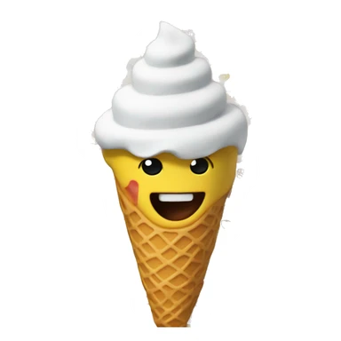 Roblox character eating ice cream sticker