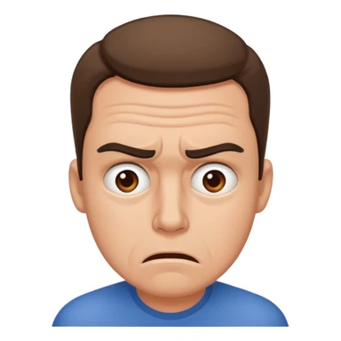 Overwhelmed man sticker