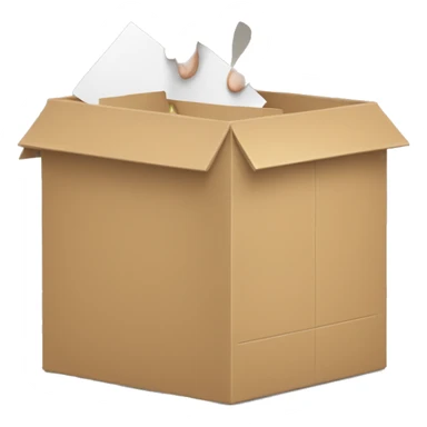 create me an emoji that shows a hand placing something in a donations box sticker