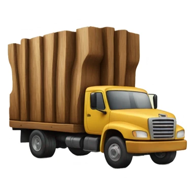 Wood truck  sticker