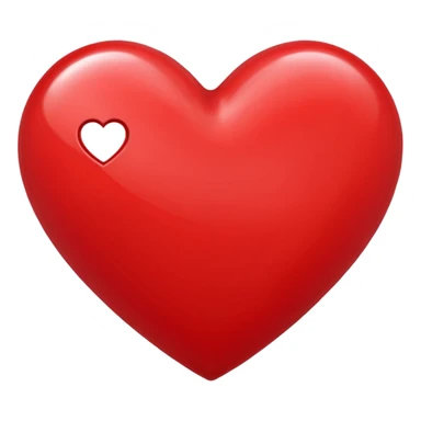 Red heart R sticker
