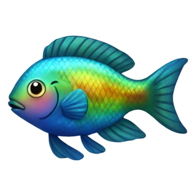 Rainbow fish  sticker