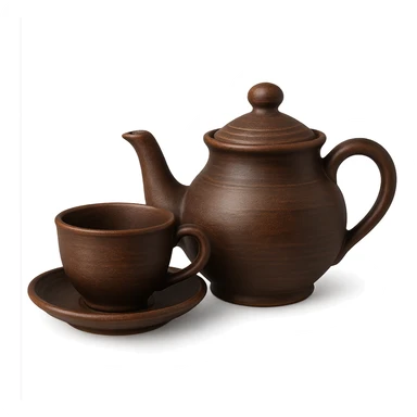 Tea pottery sticker
