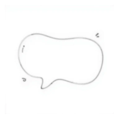 message bubble, hand drawn style, sketchy lines sticker