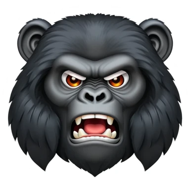 Angry gorilla sticker
