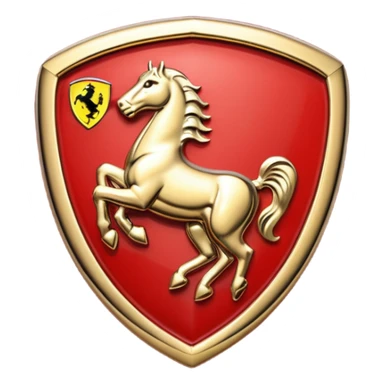 Real Ferrari badge sticker