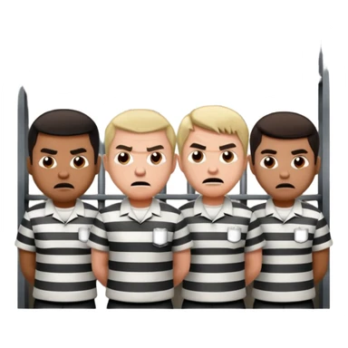 guys in prison angry sticker